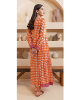 2-PC Shirt Dupatta Unstitched Printed Lawn By Zellbury | 0230